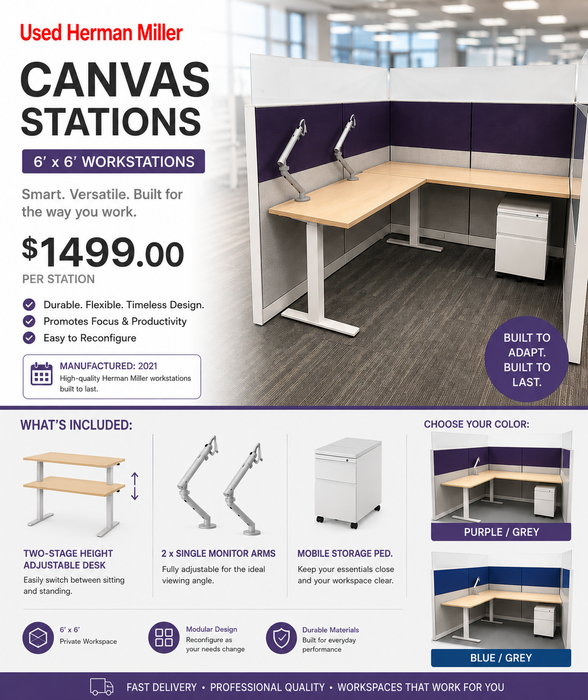 Herman Miller Canvas Workstation