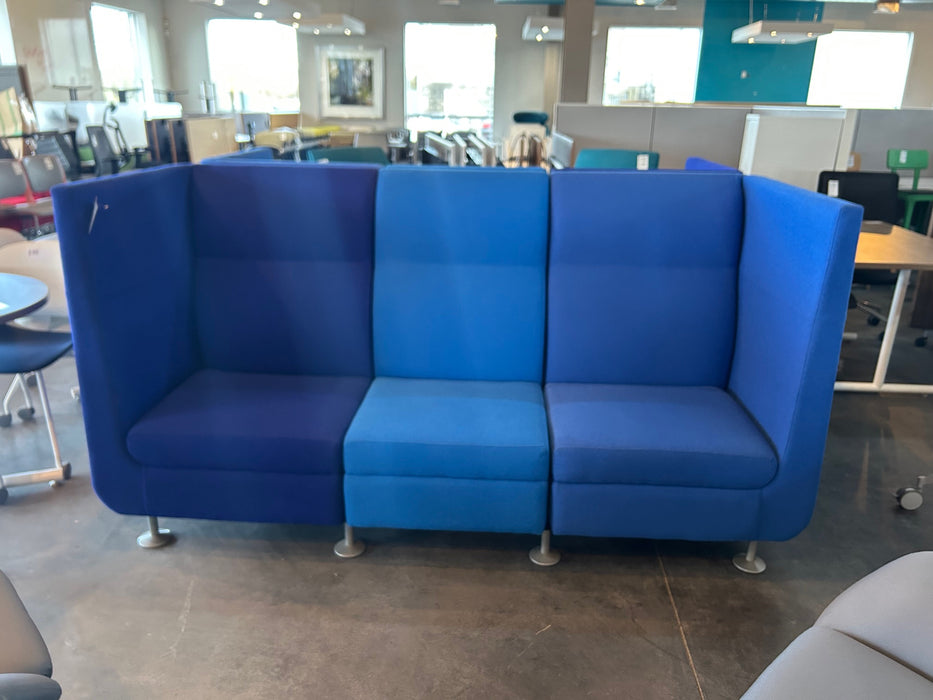 Blue High Back Couch