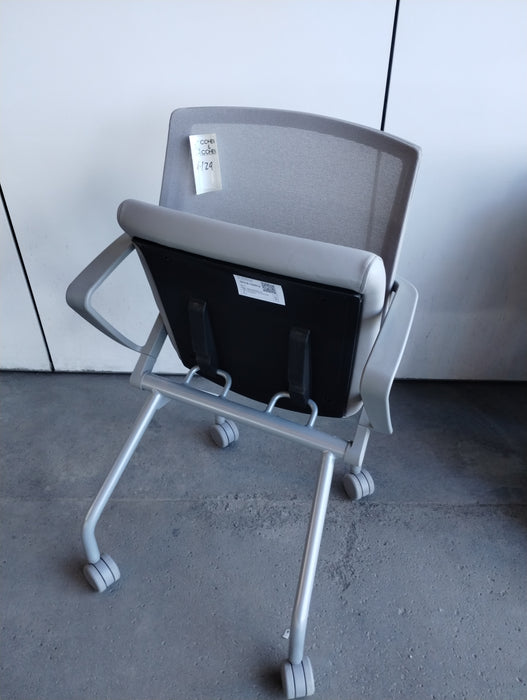Flip-Up Guest Chair White
