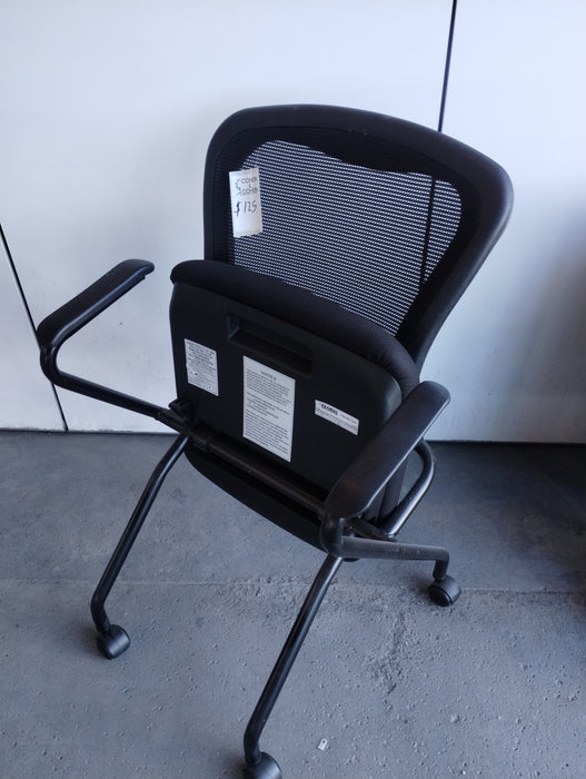 Flip-Up Guest Chair Black
