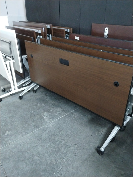 Flip-Top Desk Dark Brown
