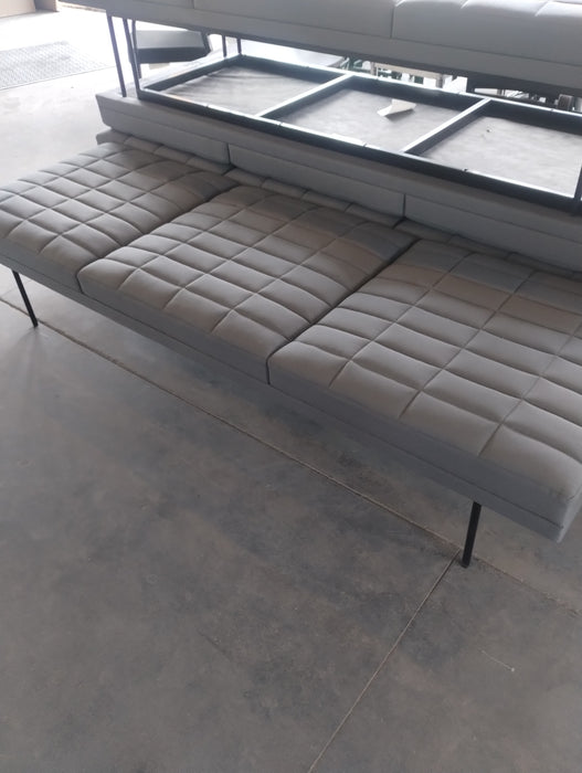 Grey Padded Bench