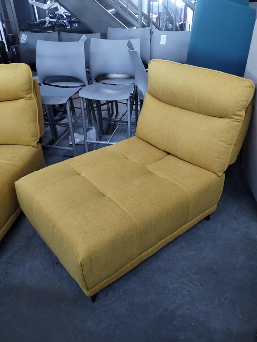 Yellow Sofa Chair w/ Adjustable Depth