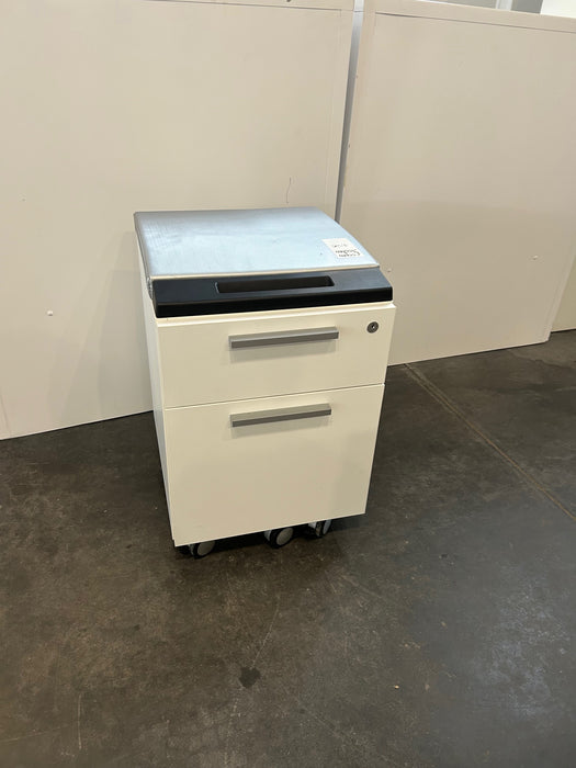 Teknion White Ped